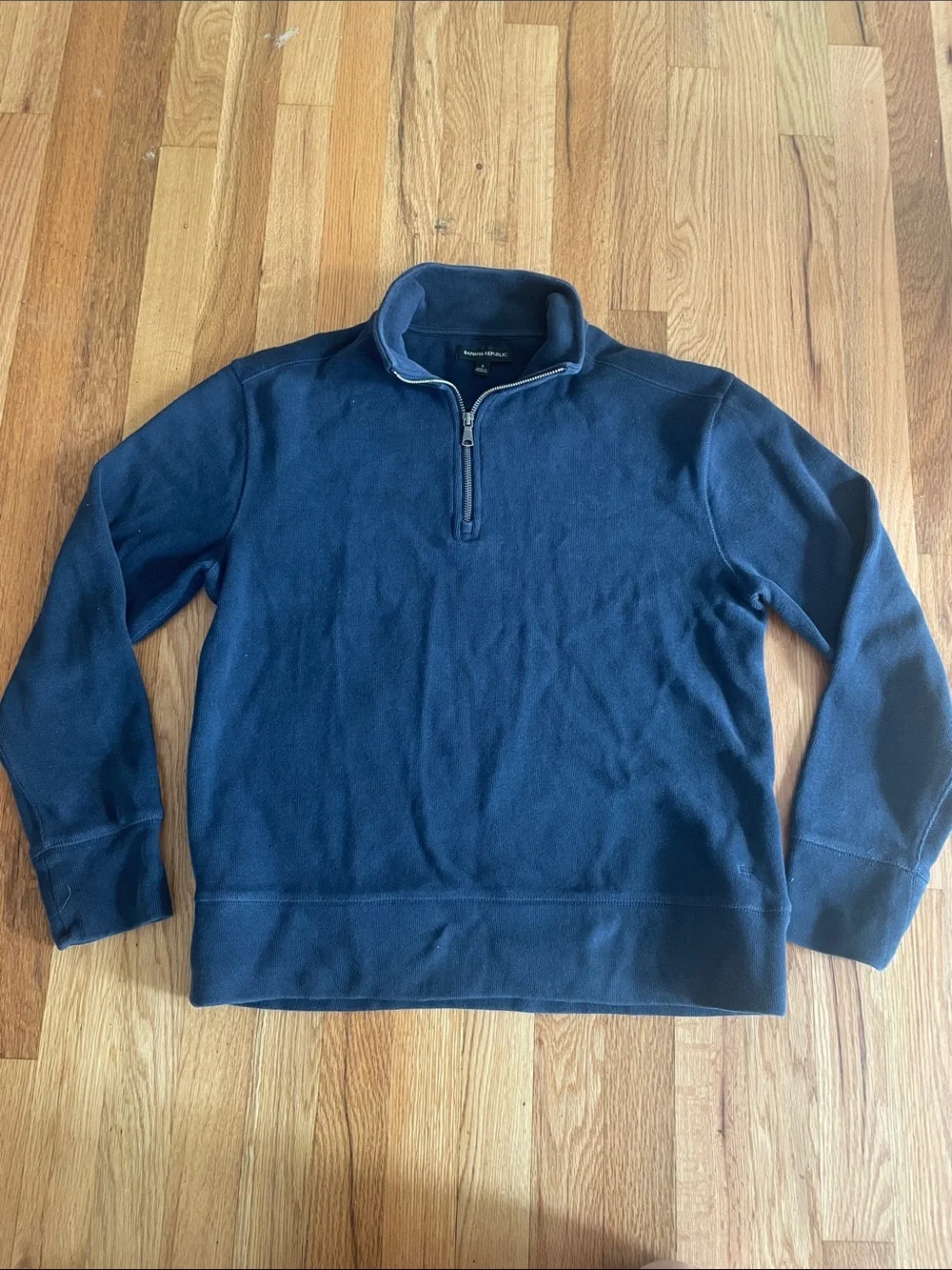 Banana Republic Navy Half-Zip Pullover Sweater